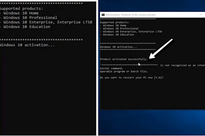 How to activate windows 10 with cmd without key